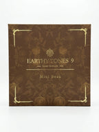 Brown packaging with gold accents and 'Earthy Tones 9' branding on a white background.