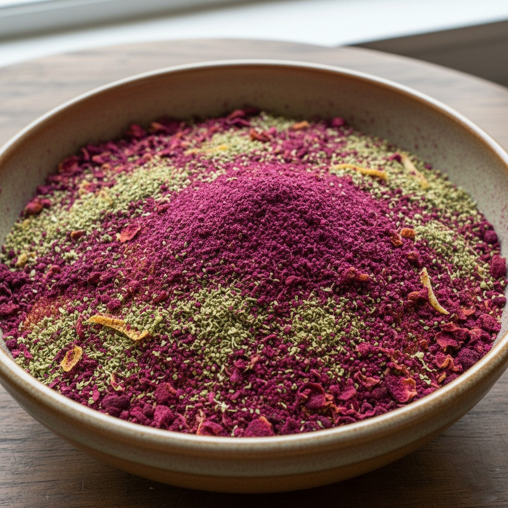 Earthy Tones 9 face & body scrub mix powder.