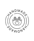 ET 9 Black 'Handmade' logo with a hand and heart design on a white background
