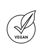 ET 9 Vegan certification logo with a leaf and check mark on a white background